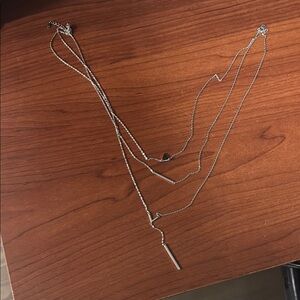 Elegant Sterling Silver Layered Necklace